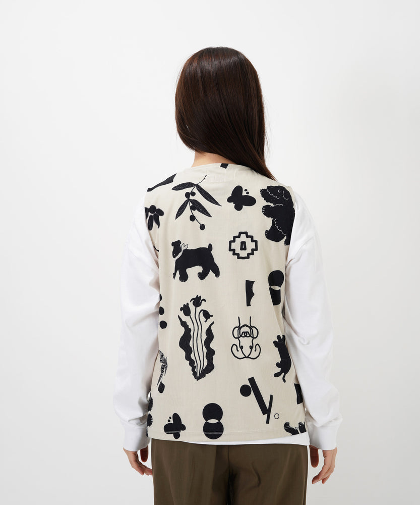 "CAT"＆"DOG" Kana Akiyama コーデュロイベスト