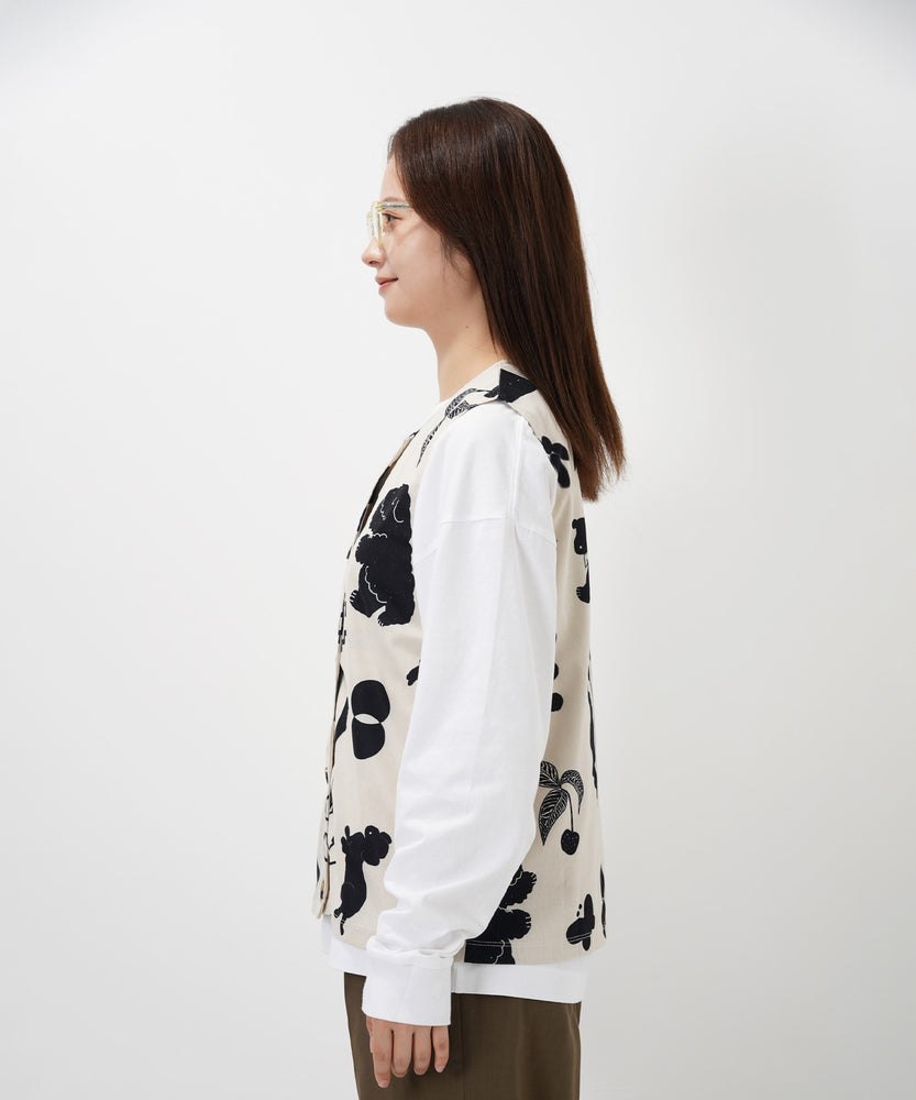 "CAT"＆"DOG" Kana Akiyama コーデュロイベスト