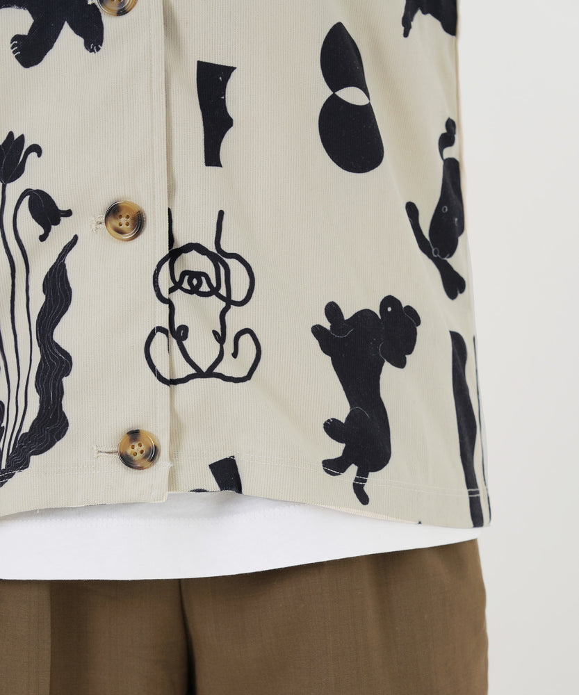 "CAT"＆"DOG" Kana Akiyama コーデュロイベスト