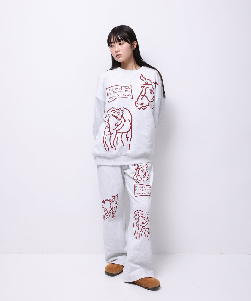 "HORSE" norahi スウェットパンツ