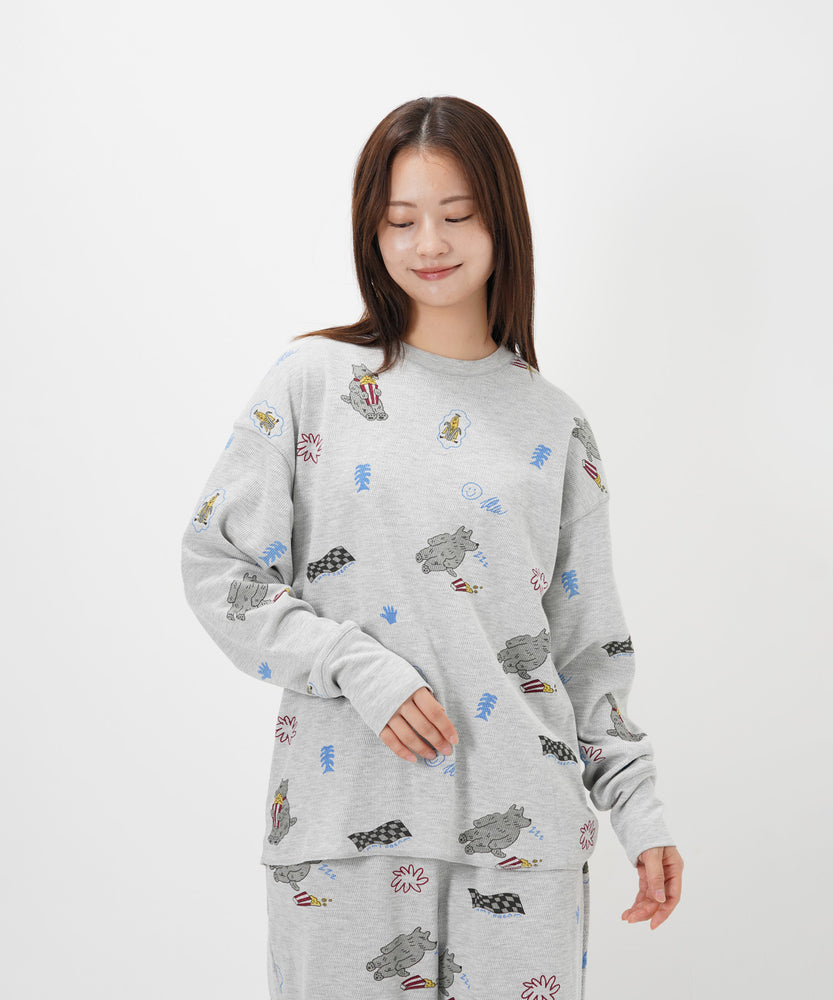 "CAT"＆"DOG" norahi サーマルトップス