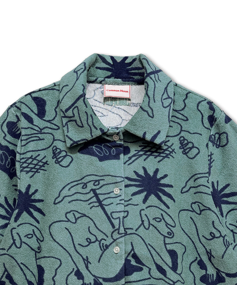〈先行受注〉"SEA" norahi パイル半袖シャツ