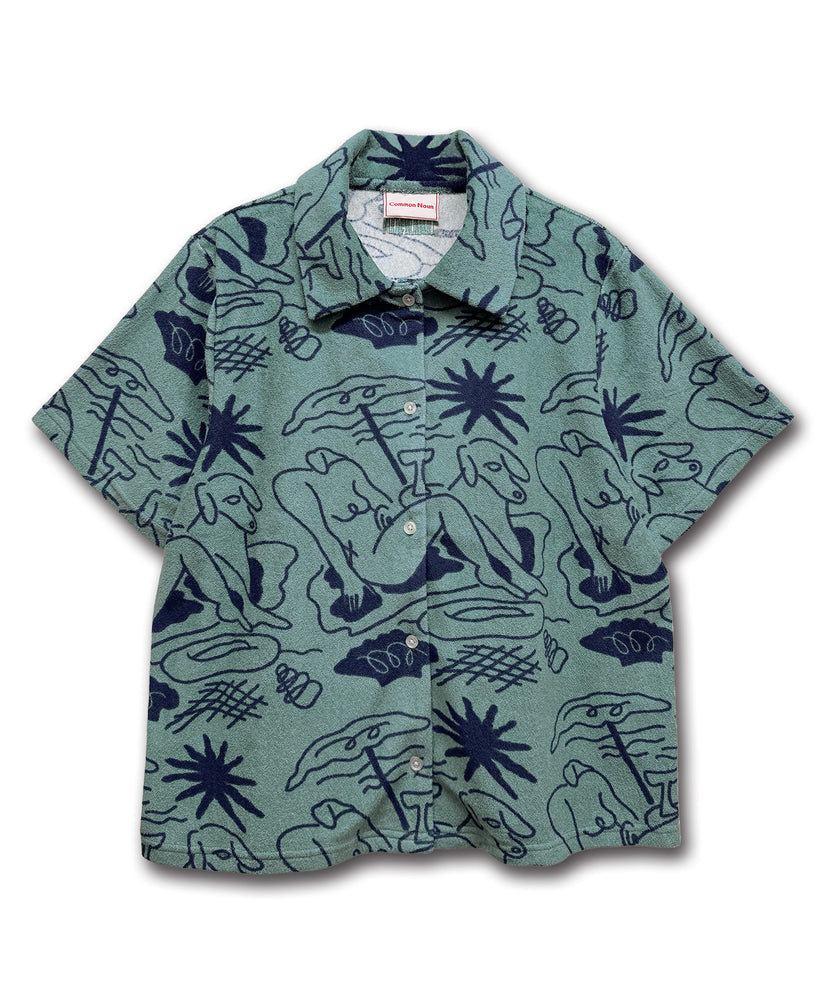 〈先行受注〉"SEA" norahi パイル半袖シャツ