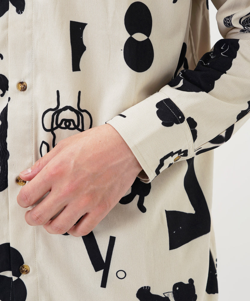 "CAT"＆"DOG" Kana Akiyama コーデュロイシャツ