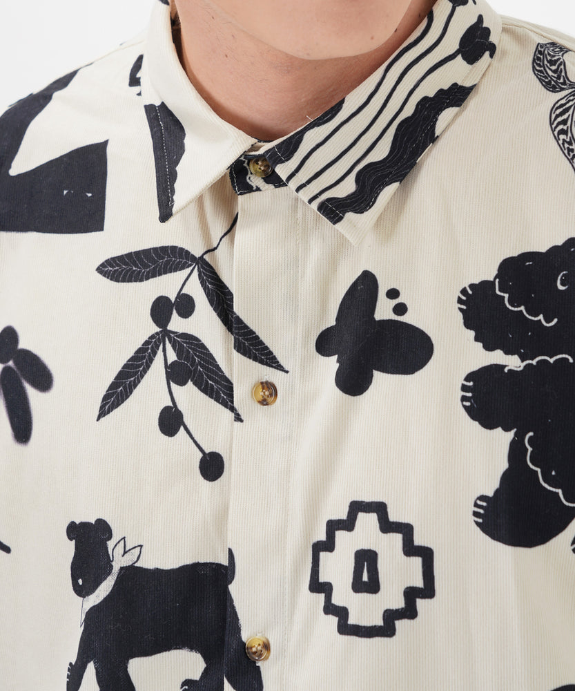 "CAT"＆"DOG" Kana Akiyama コーデュロイシャツ