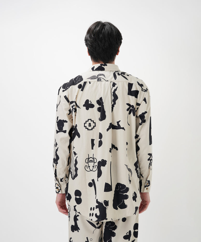 "CAT"＆"DOG" Kana Akiyama コーデュロイシャツ