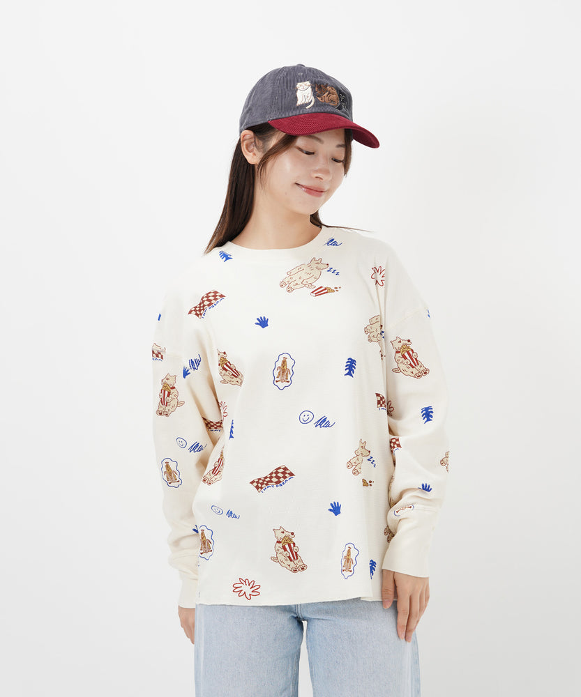 "CAT"＆"DOG" norahi サーマルトップス