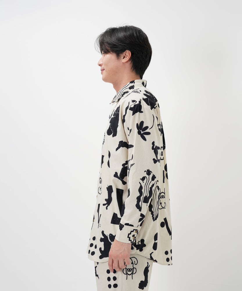 "CAT"＆"DOG" Kana Akiyama コーデュロイシャツ