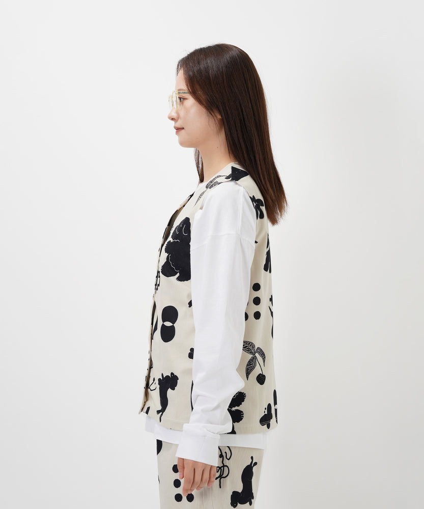 "CAT"＆"DOG" Kana Akiyama コーデュロイベスト