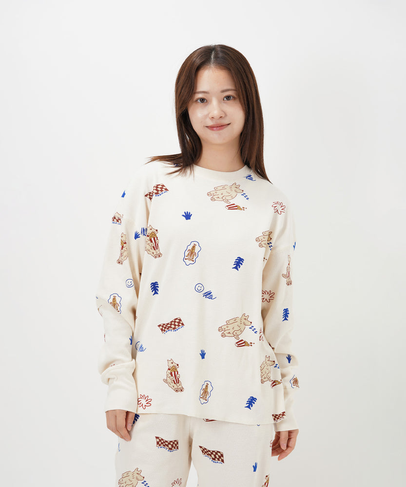 "CAT"＆"DOG" norahi サーマルトップス