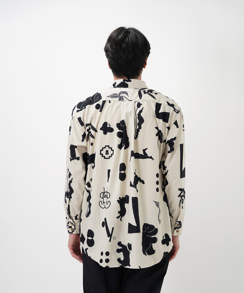 "CAT"＆"DOG" Kana Akiyama コーデュロイシャツ