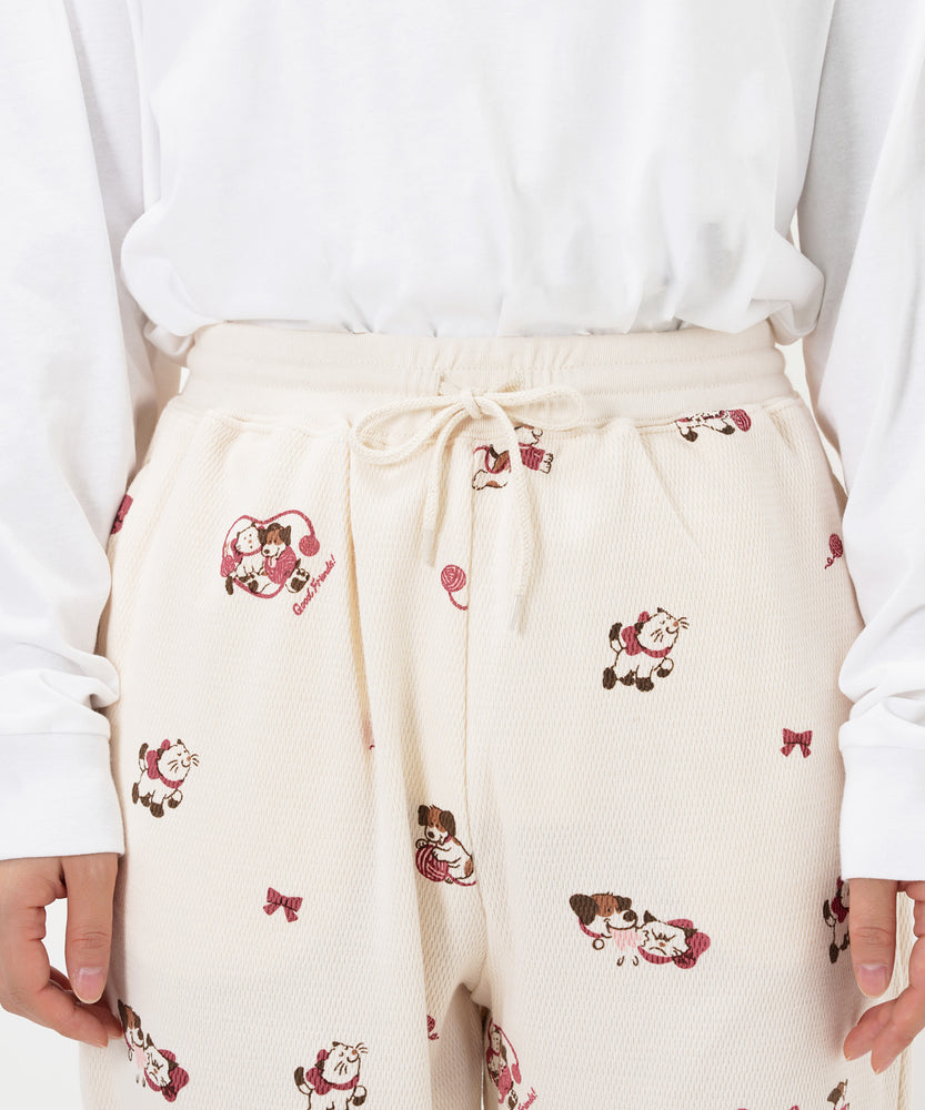 "CAT"＆"DOG" Midori Nakajima サーマルパンツ