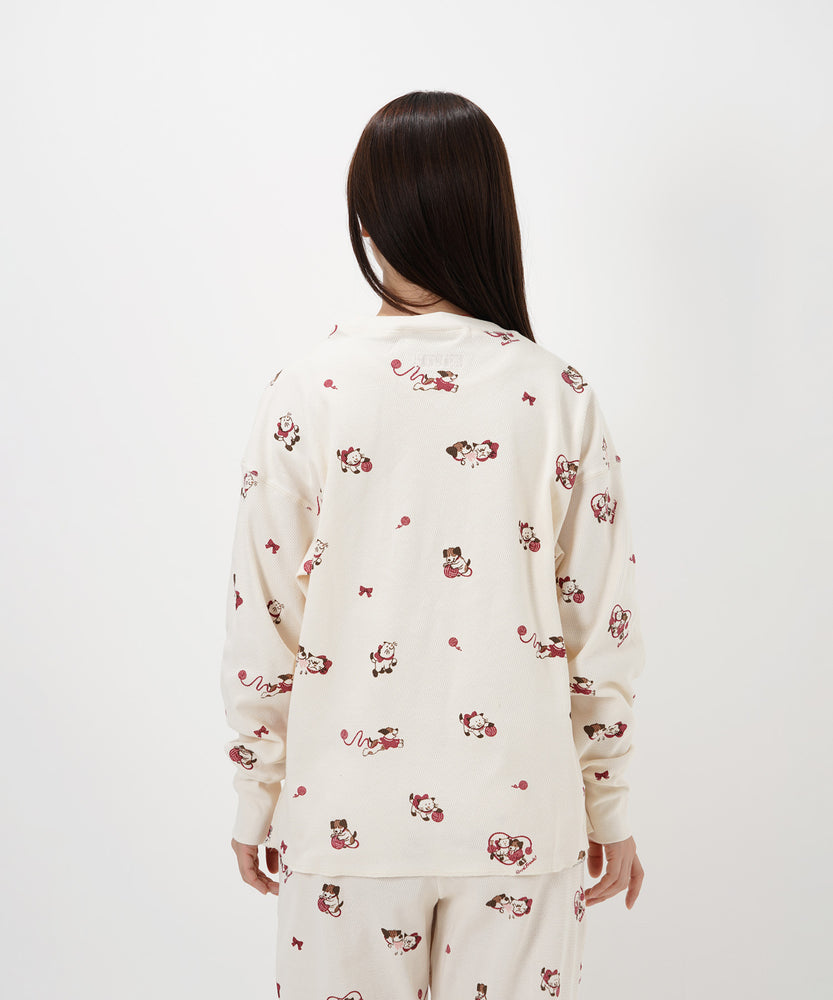 "CAT"＆"DOG" Midori Nakajima サーマルトップス