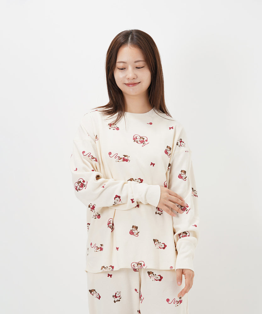 "CAT"＆"DOG" Midori Nakajima サーマルトップス