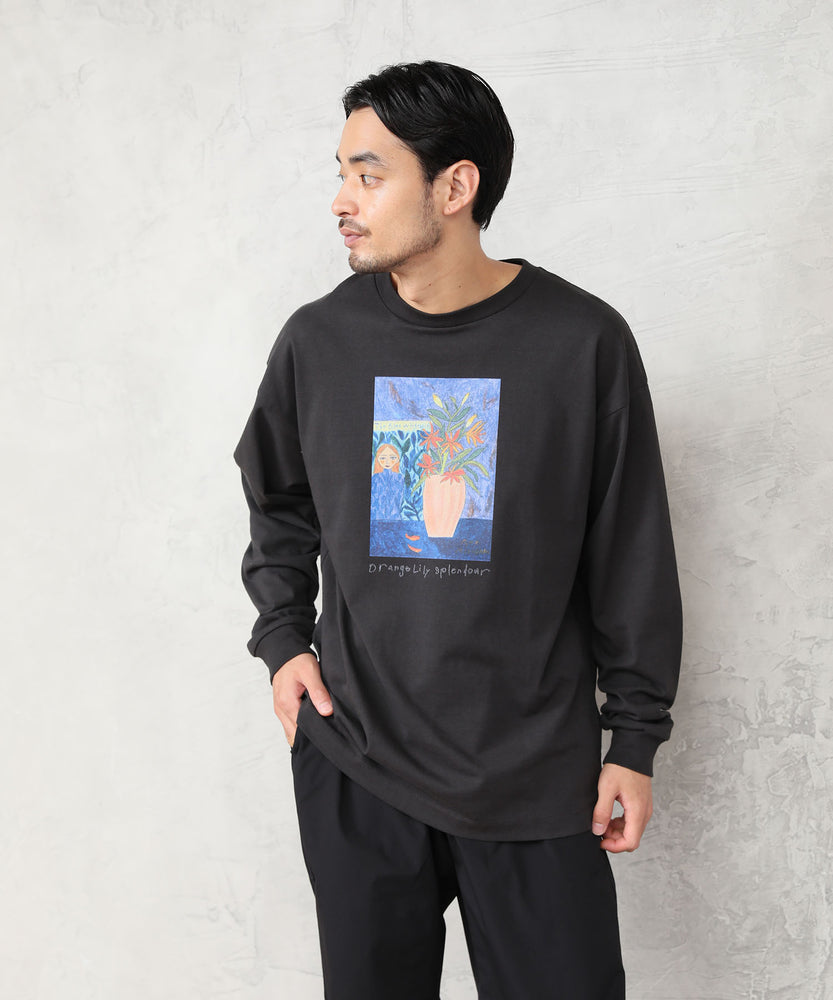 "FLOWER" Ran Miyazaki 天竺ロンT