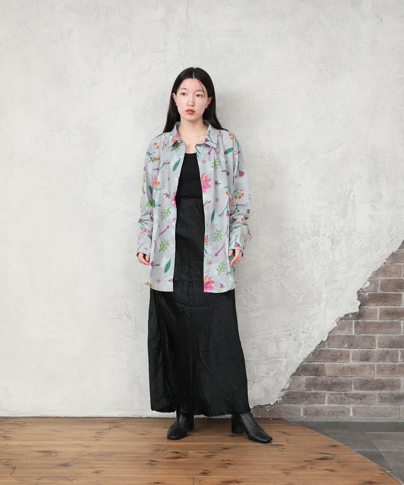 "FLOWER" Ran Miyazaki 長袖シャツ