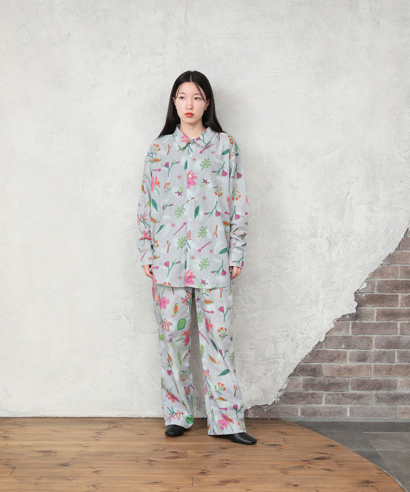 "FLOWER" Ran Miyazaki 布帛パンツ