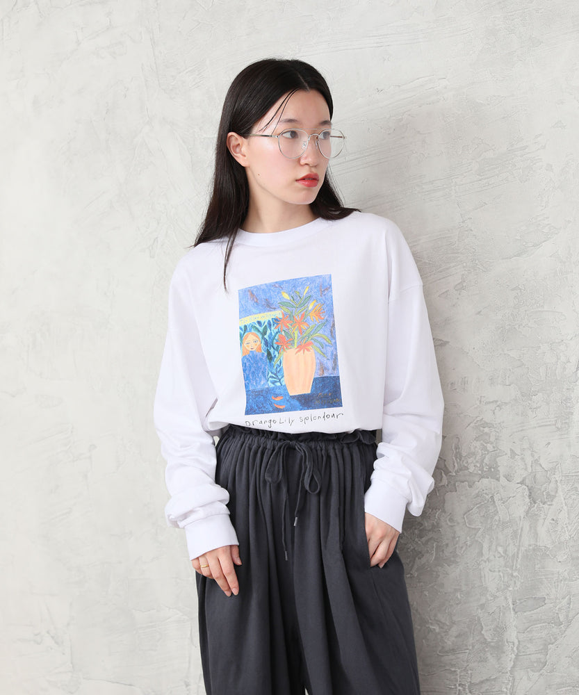 "FLOWER" Ran Miyazaki 天竺ロンT