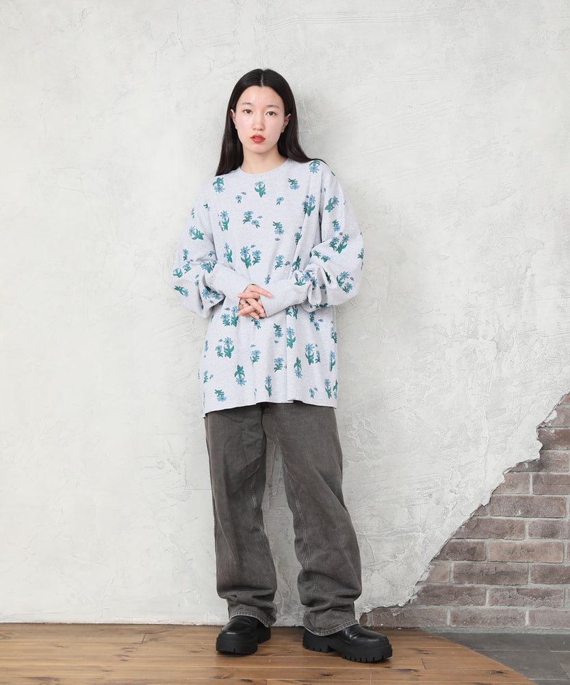 "FLOWER" norahi ワッフルドルマンTee Flower
