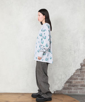 "FLOWER" norahi ワッフルドルマンTee Flower