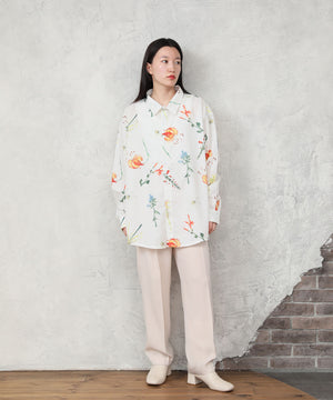 "FLOWER" Kana Akiyama 長袖シャツ Flower