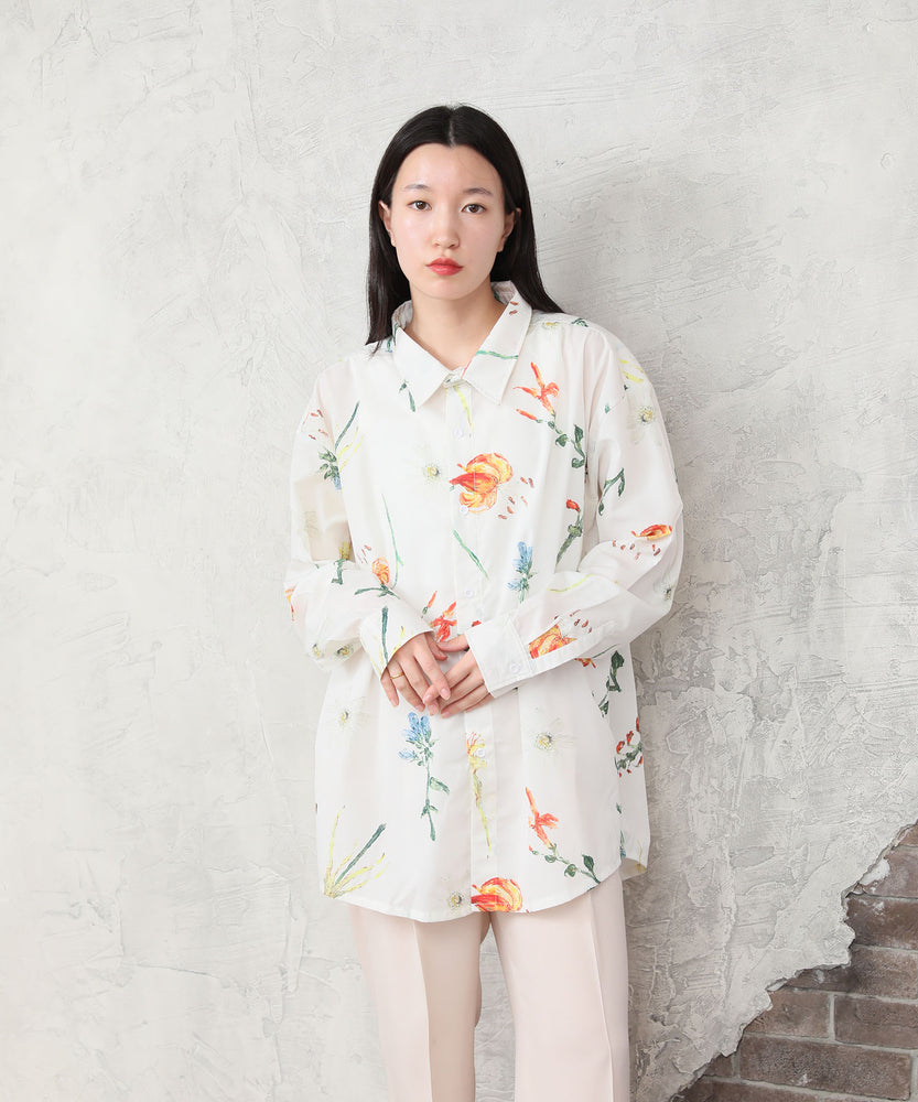 "FLOWER" Kana Akiyama 長袖シャツ Flower