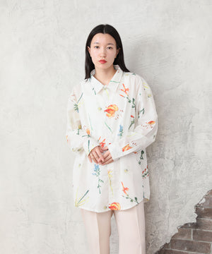 "FLOWER" Kana Akiyama 長袖シャツ Flower