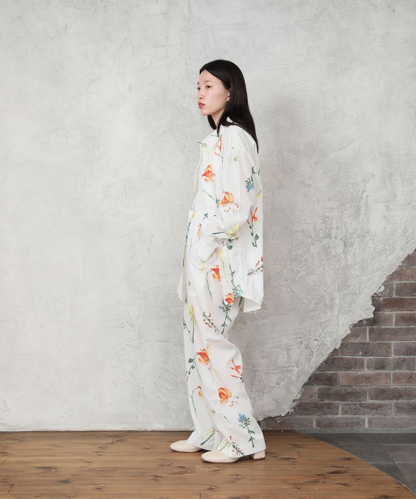 "FLOWER" Kana Akiyama 長袖シャツ Flower