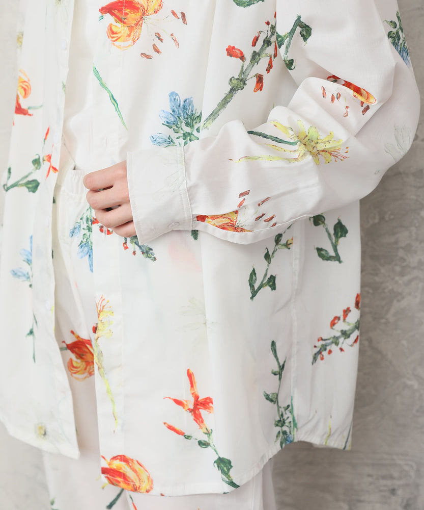 "FLOWER" Kana Akiyama 長袖シャツ Flower