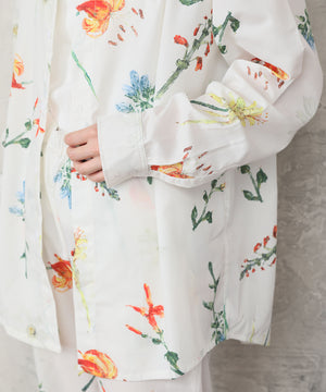 "FLOWER" Kana Akiyama 長袖シャツ Flower
