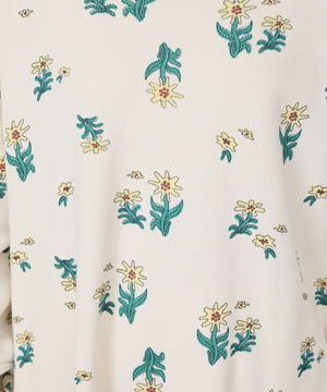 "FLOWER" norahi ワッフルドルマンTee Flower