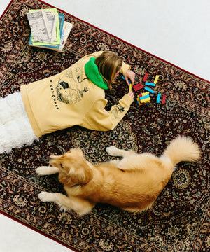 "CAT"＆"DOG" Tsuguya Ishii 裏起毛ラグランクルースウェット