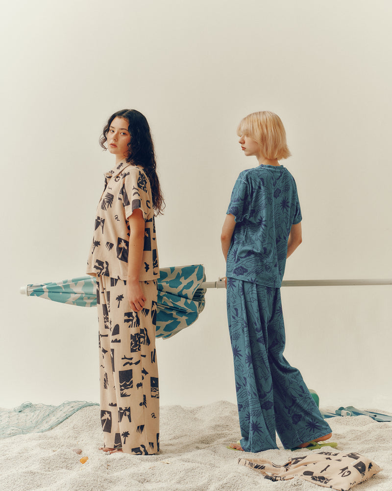 〈先行受注〉"SEA" norahi パイル半袖シャツ