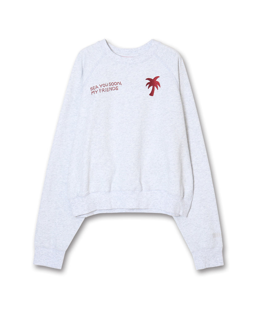 〈先行受注〉"SEA" Midori Nakajima ラグランクルースウェット