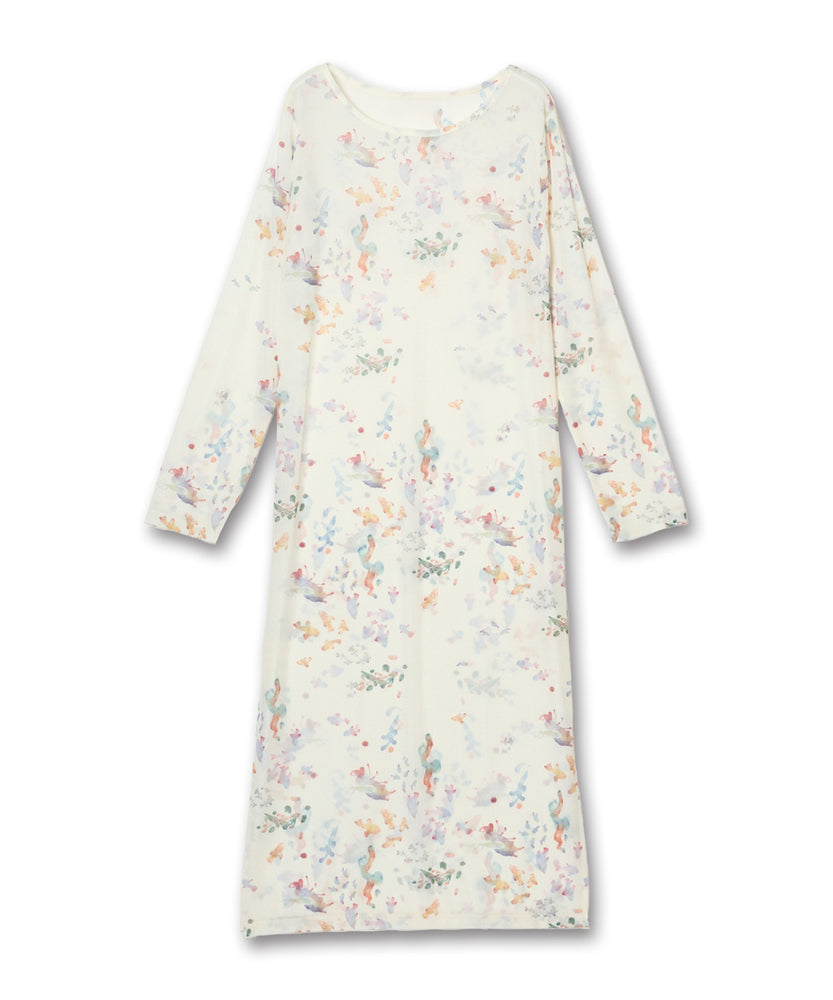 〈先行受注〉"SEA" Kana Akiyama シアー長袖ワンピース