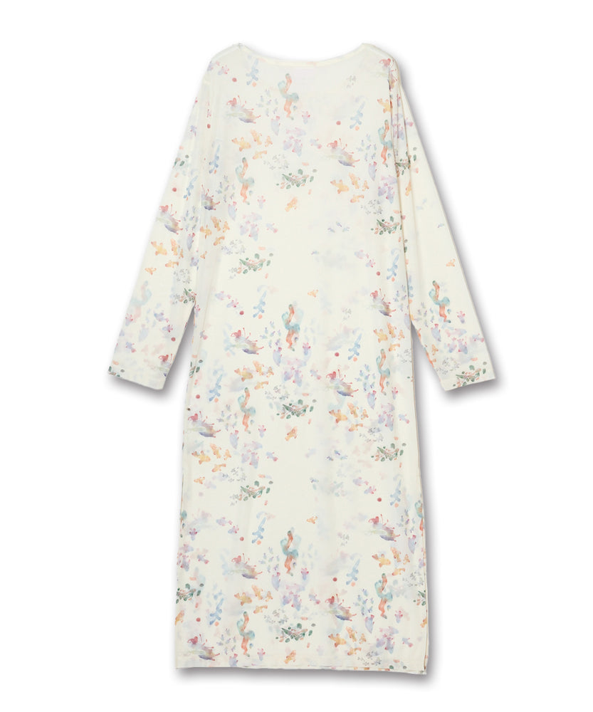 〈先行受注〉"SEA" Kana Akiyama シアー長袖ワンピース