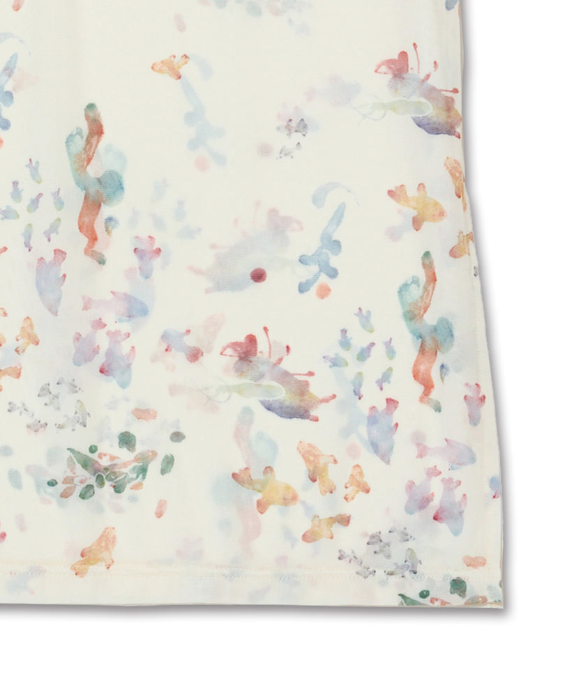 〈先行受注〉"SEA" Kana Akiyama シアー長袖ワンピース