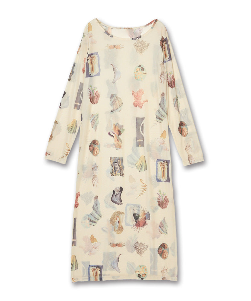 〈先行受注〉"SEA" Yumi Matsushita シアー長袖ワンピース