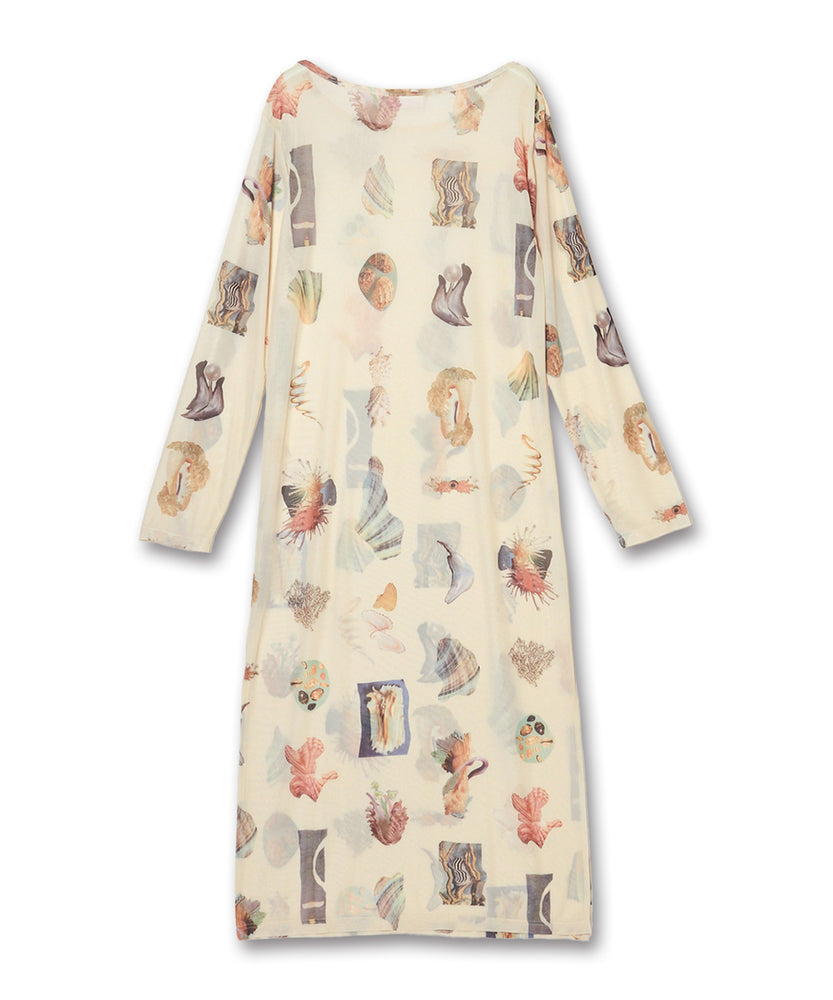 〈先行受注〉"SEA" Yumi Matsushita シアー長袖ワンピース