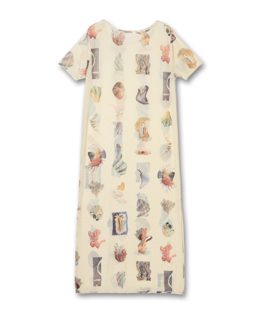 〈先行受注〉"SEA" Yumi Matsushita シアー半袖ワンピース