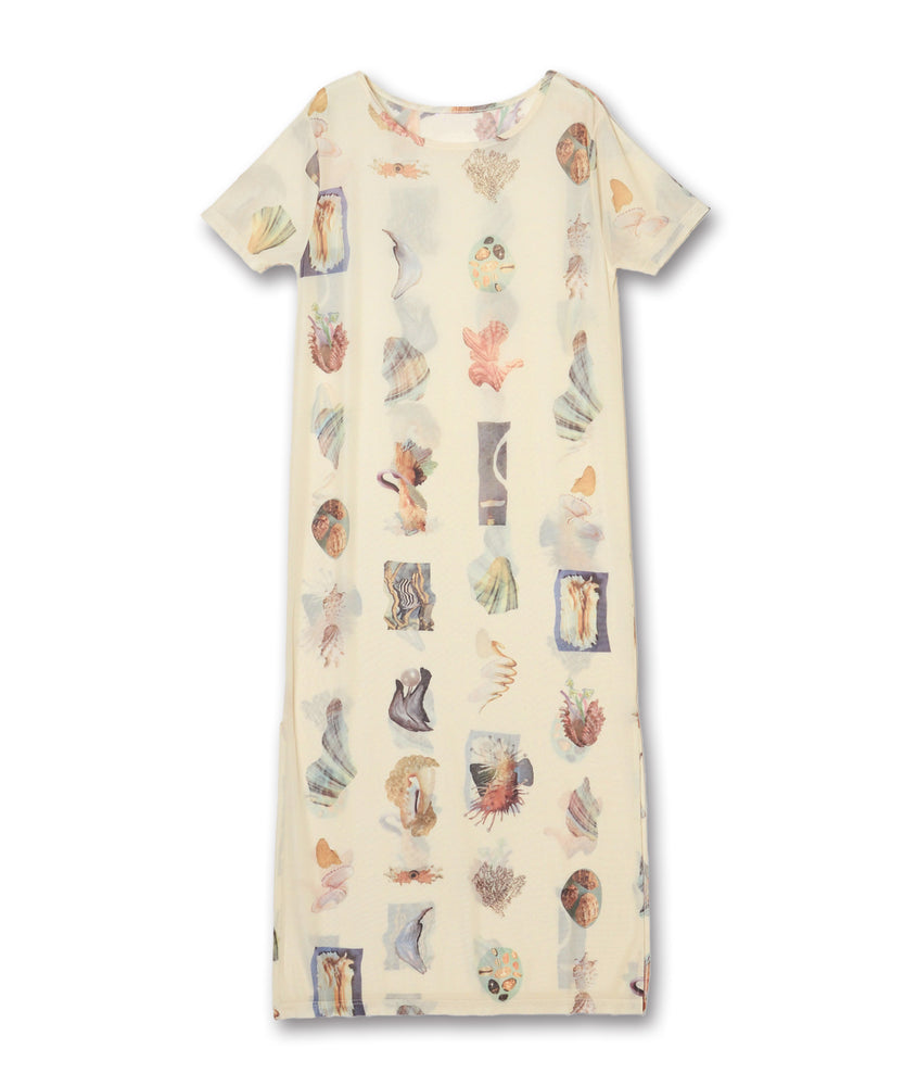 〈先行受注〉"SEA" Yumi Matsushita シアー半袖ワンピース