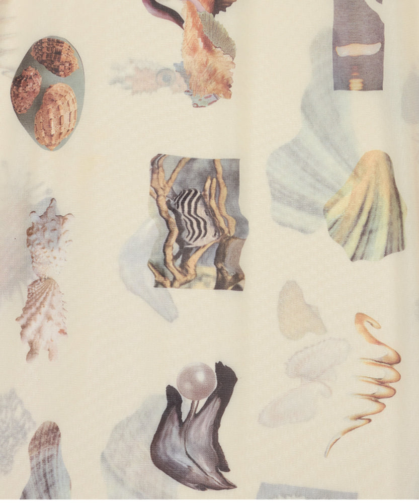 〈先行受注〉"SEA" Yumi Matsushita シアー半袖ワンピース