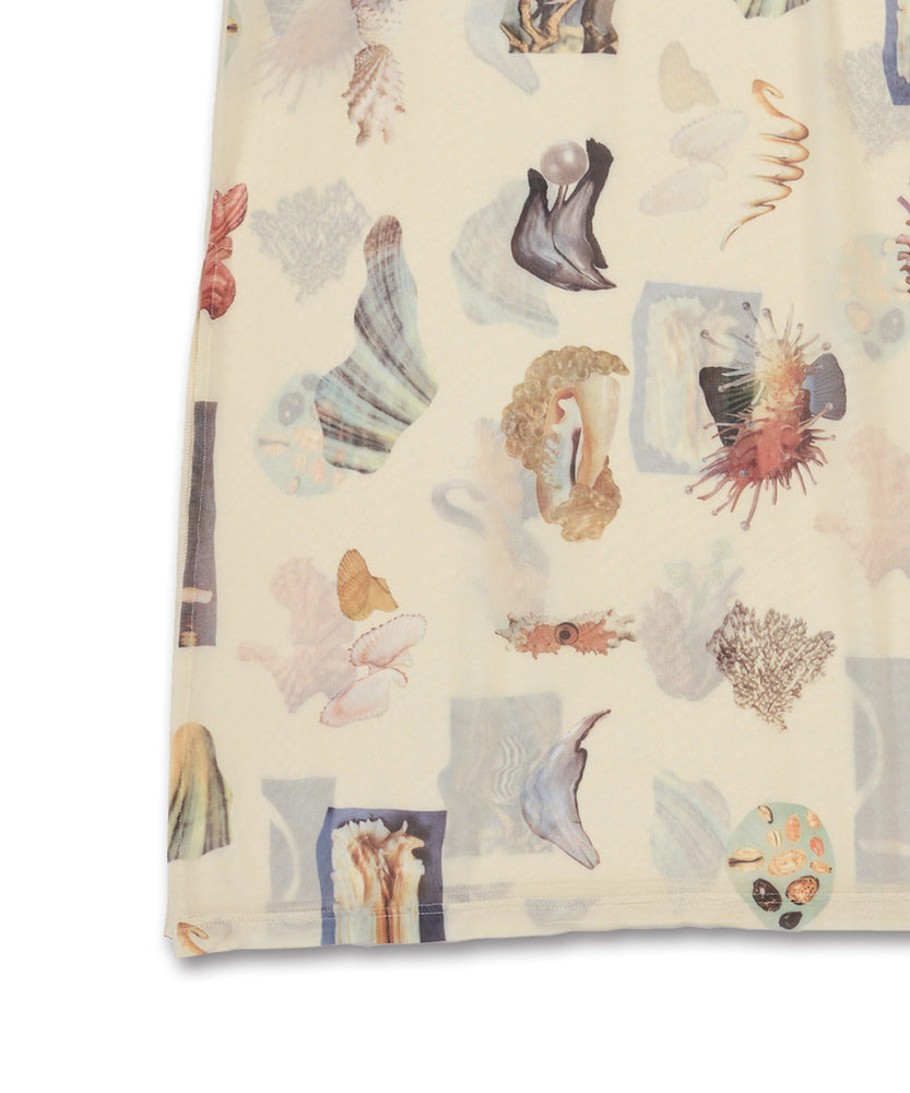 〈先行受注〉"SEA" Yumi Matsushita シアー長袖ワンピース