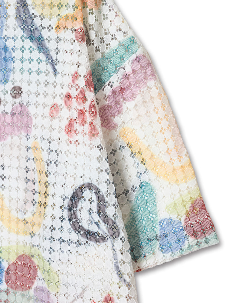 〈先行受注〉"SEA" Kana Akiyama カットワークレースシャツ