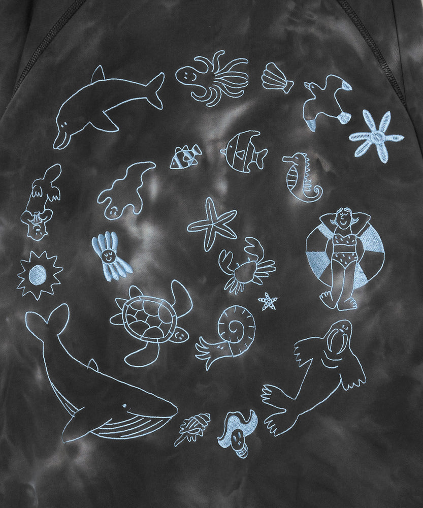 〈先行受注〉"SEA" Midori Nakajima ラグランクルースウェット