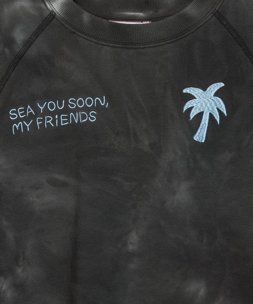 〈先行受注〉"SEA" Midori Nakajima ラグランクルースウェット