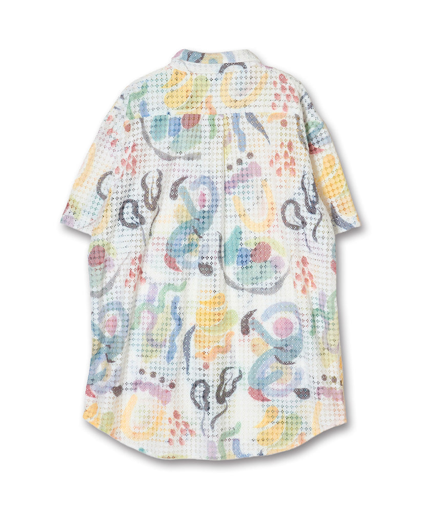 〈先行受注〉"SEA" Kana Akiyama カットワークレースシャツ