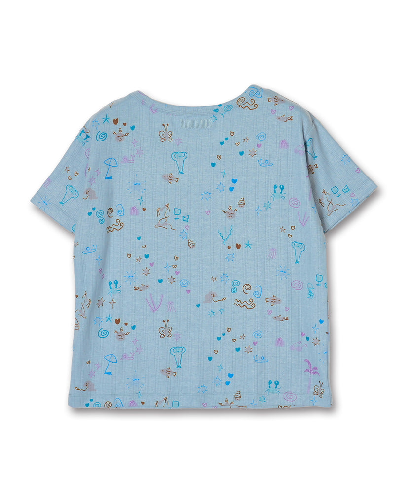 〈先行受注〉"SEA" Aimi Odawara 針抜き半袖トップス