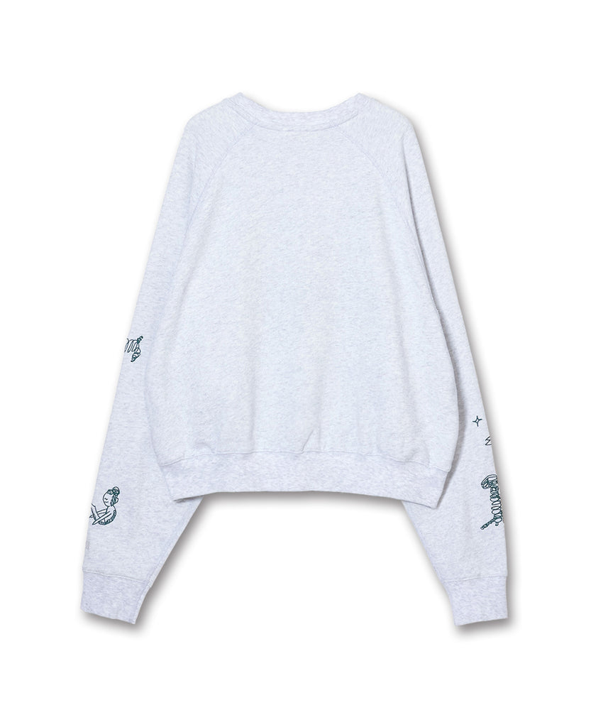 〈先行受注〉"SEA" Aimi Odawara ラグランクルースウェット