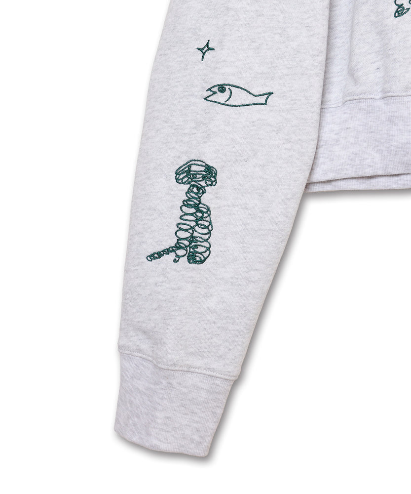 〈先行受注〉"SEA" Aimi Odawara ラグランクルースウェット